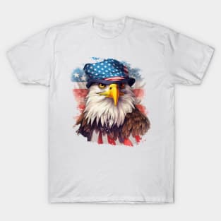 Cool American Eagle Portrait #2 T-Shirt